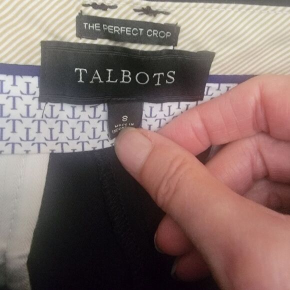 Talbots "The Perfect Crop" Pants. Size 8. - Picture 3 of 5